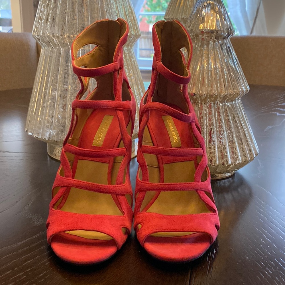 Michael Kors, suede 4 in sandals, all-season